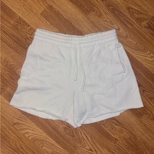 TNA Soft Sage Cozy Drawstring Lounge Shorts